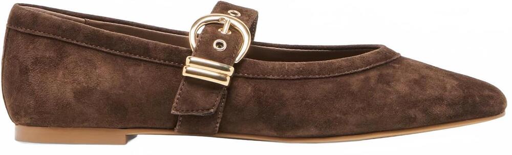 NEW DOLCE VITA women's mikel mary jane ballet flat in dk brown suede